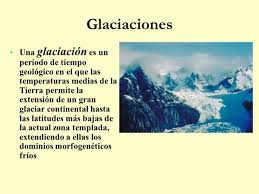 Principales glaciaciones de la Tierra