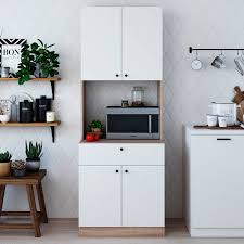 It's the heart of your home—where you prep the meals that sustain your family and the gathering place that takes center stage during. Living Skog Scandi Pantry Kitchen Storage Cabinet White For Microwave Overstock 33121045