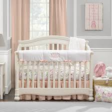 blush peach crib nursery bedding