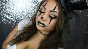 easy y clown halloween makeup