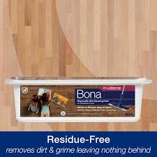 bona disposable wet cleaning pads for