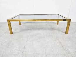Vintage Brass And Chrome Coffee Table