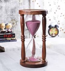 Brown Wooden Sand Timer 30 Minutes