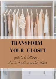 get rid of clothes clean out closet