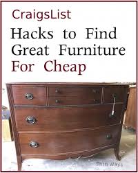 craiglist hacks to find great furniture
