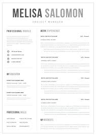 033 One Page Resume Template With Photo Free Download