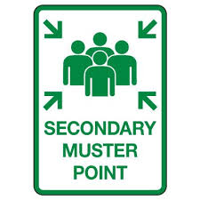 secondary muster point with graphics