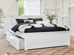 Coco White Queen Bed Frame With Storage