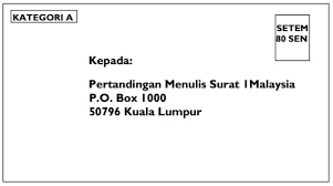 Tulis tanggal tepat di bawah alamat anda. Tip Berkaitan Syarat Pertandingan Menulis Surat 1 Malaysia 2012 Syaisya Com