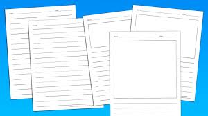 free printable writing paper templates