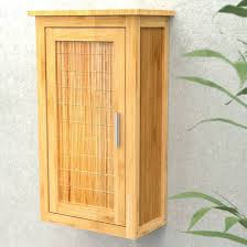 Eisl High Cabinet With Door Bamboo