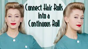 1940s continuous roll hairstyle