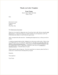 Thank You Letter Template After Job Interview Valid Business Thank