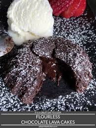 flourless chocolate lava cakes