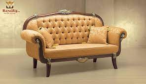 indian clical style 3 seater sofa