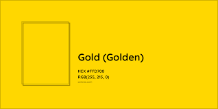 about gold golden color meaning
