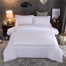 hotel bedding set queen king size white