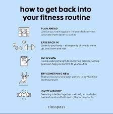 how to get back into working out