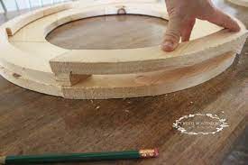 easy diy round picture frame or mirror