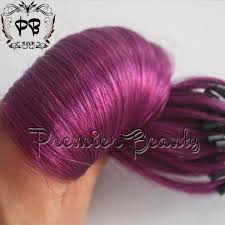 Aaaaa Virgin Hair Various Color Straight Red Pink Violet