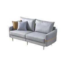 Faux Leather Straight Loveseat Sofa