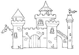 Tuyển tập tranh tô màu lâu đài cho bé tô màu