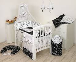 Black Arrows Baby Bedding Set Cot Cot