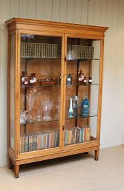 Edwardian Oak Display Cabinet