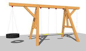 Wooden Swing Set Plan Timber Frame Hq