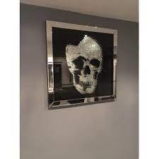 Rockstar Skull Mirror Effect Blackboard