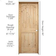 knotty pine 32 x 80 pre hung door at
