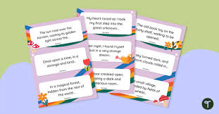 inspiring story starters task cards