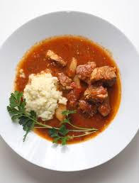traditional hungarian goulash with