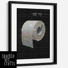 Toilet Paper Roll Silver Bling Glamour