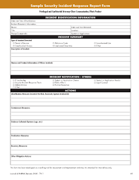 security incident report samples security incident report template  Pay Stub Template