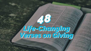 48 powerful scriptures on giving to