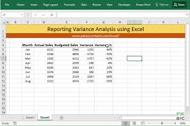 10 Ways To Make Excel Variance Reports And Charts How To