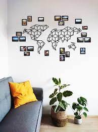 Awesome Gift Metal Wall Art World Map