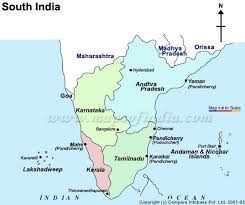 south india map