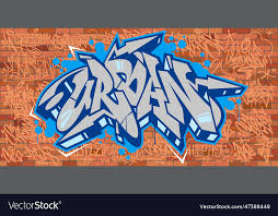 Graffiti Street Art Word Vector Image