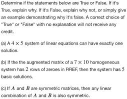 Solved Determine If The Statements