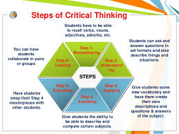 Planning For Critical Thinking  A   Step Model Steps in Critical Thinking and Problem Solving
