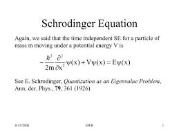 the schrodinger equation and the