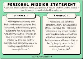 55 personal mission statement exles