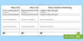 5 printable cursive handwriting worksheets for beautiful penmanship | printable handwriting worksheets pdf, source image:… Handwriting Practise Sentence Sheets Phase 5 Words