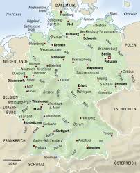 O mapa das ruas em cidades é muito detalhado pois também contém. Germany Map Full Size Gifex