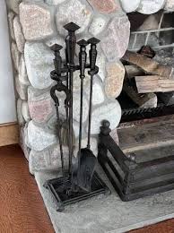 Hubbard Antique Fireplace Tool Set