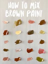 Mix Brown Paint With The Color Wheel