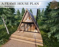 A Frame Cabin House Plan 3 Bedroom 1