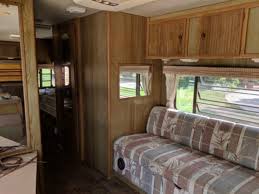 interior walls of an old rv